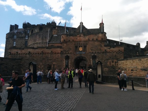 Edinburgh Castle. Not pictured: the 800 ice cream trucks right outside the front entrance.