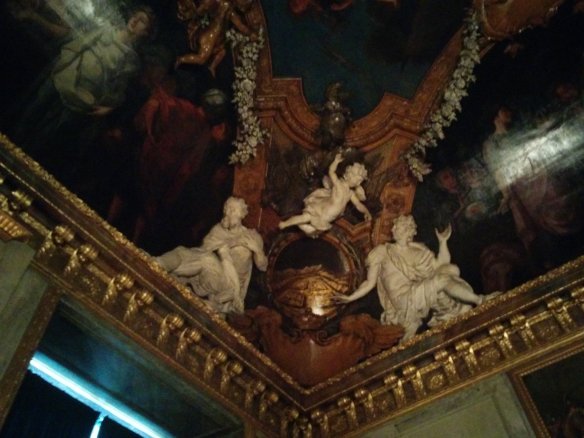Functional doesn't mean it can't still be pretty - paintings and sculpture in the ceilings